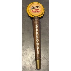 Vintage Shiner Ruby Redbird Summer Lager Beer Tap Pull Handle Wood 11.5"